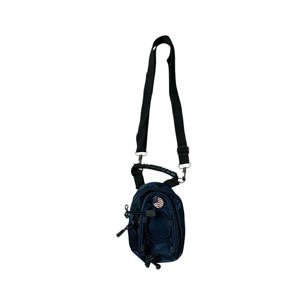 Mini Day Pack with USA Flag Patch – Navy Blue